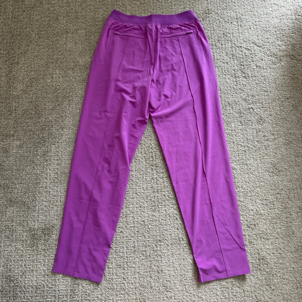 Athleta Brooklyn Pant Purple Sz 4 Athleisure Bright Maximal Gorpcore Comfortable - Picture 11 of 12